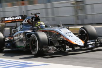 World © Octane Photographic Ltd. Sahara Force India VJM08 – Nick Yelloly. Tuesday 12th May 2015, F1 In-season testing, Circuit de Barcelona-Catalunya, Spain. Digital Ref: 1268CB7D1355