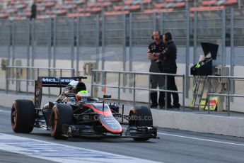 World © Octane Photographic Ltd. McLaren Honda MP4/30 – Oliver Turvey. Sunday Tuesday 12th 2015, F1 In-season testing, Circuit de Barcelona-Catalunya, Spain. Digital Ref: 1268LB1D1365