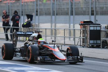 World © Octane Photographic Ltd. McLaren Honda MP4/30 – Oliver Turvey. Sunday Tuesday 12th 2015, F1 In-season testing, Circuit de Barcelona-Catalunya, Spain. Digital Ref: 1268LB1D1375