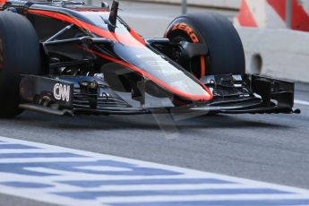 World © Octane Photographic Ltd. McLaren Honda MP4/30 – Oliver Turvey. Sunday Tuesday 12th 2015, F1 In-season testing, Circuit de Barcelona-Catalunya, Spain. Digital Ref: 1268LB1D1391