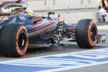 World © Octane Photographic Ltd. McLaren Honda MP4/30 – Oliver Turvey. Sunday Tuesday 12th 2015, F1 In-season testing, Circuit de Barcelona-Catalunya, Spain. Digital Ref: 1268LB1D1404