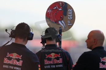 World © Octane Photographic Ltd. Scuderia Toro Rosso STR10 pit crew wait in the pit lane. Tuesday 12th May 2015, F1 In-season testing, Circuit de Barcelona-Catalunya, Spain. Digital Ref: 1268LB1D1461