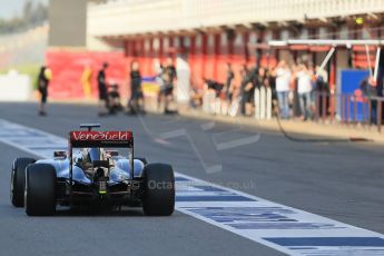 World © Octane Photographic Ltd. Lotus F1 Team E23 Hybrid – Pastor Maldonado. Tuesday 12th May 2015, F1 In-season testing, Circuit de Barcelona-Catalunya, Spain. Digital Ref: 1268LB1D1618