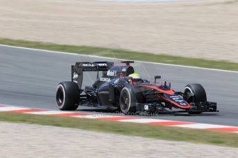 World © Octane Photographic Ltd. McLaren Honda MP4/30 – Oliver Turvey. Sunday Tuesday 12th 2015, F1 In-season testing, Circuit de Barcelona-Catalunya, Spain. Digital Ref: 1268LB1D2081