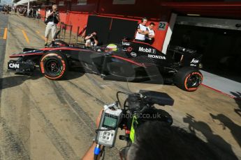 World © Octane Photographic Ltd. McLaren Honda MP4/30 – Oliver Turvey. Sunday Tuesday 12th 2015, F1 In-season testing, Circuit de Barcelona-Catalunya, Spain. Digital Ref: 1268LB5D2250