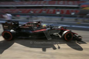 World © Octane Photographic Ltd. McLaren Honda MP4/30 – Oliver Turvey. Sunday Tuesday 12th 2015, F1 In-season testing, Circuit de Barcelona-Catalunya, Spain. Digital Ref: 1268LB5D2272