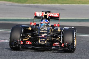World © Octane Photographic Ltd. Lotus F1 Team E23 Hybrid – Jolyon Palmer. Wednesday 13th May 2015, F1 In-season testing, Circuit de Barcelona-Catalunya, Spain. Digital Ref: 1269CB7D1768