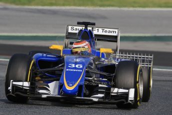 World © Octane Photographic Ltd. Sauber F1 Team C34-Ferrari – Raffaele Marciello. Wednesday 13th May 2015, F1 In-season testing F1 In-season testing Circuit de Barcelona-Catalunya, Spain. Digital Ref: 1269CB7D1849