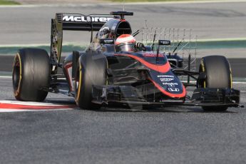 World © Octane Photographic Ltd. McLaren Honda MP4/30 – Jenson Button. Wednesday 13th May 2015, F1 In-season testing, Circuit de Barcelona-Catalunya, Spain. Digital Ref: 1269CB7D1901