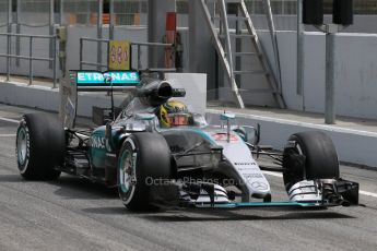 World © Octane Photographic Ltd. Mercedes AMG Petronas F1 W06 Hybrid – Pascal Wehrlein. Wednesday 13th May 2015, F1 In-season testing, Circuit de Barcelona-Catalunya, Spain. Digital Ref: 1269CB7D2244