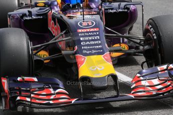 World © Octane Photographic Ltd. Infiniti Red Bull Racing RB11 – Pierre Gasly. Wednesday 13th May 2015, F1 In-season testing, Circuit de Barcelona-Catalunya, Spain. Digital Ref: 1269CB7D2265