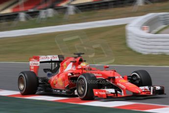 World © Octane Photographic Ltd. Scuderia Ferrari SF15-T– Esteban Gutierrez. Wednesday 13th May 2015, F1 In-season testing, Circuit de Barcelona-Catalunya, Spain. Digital Ref: 1269CB7D2315