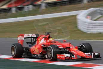 World © Octane Photographic Ltd. Scuderia Ferrari SF15-T– Esteban Gutierrez. Wednesday 13th May 2015, F1 In-season testing, Circuit de Barcelona-Catalunya, Spain. Digital Ref: 1269CB7D2315