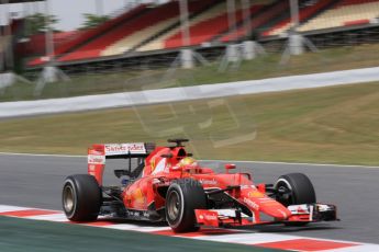 World © Octane Photographic Ltd. Scuderia Ferrari SF15-T– Esteban Gutierrez. Wednesday 13th May 2015, F1 In-season testing, Circuit de Barcelona-Catalunya, Spain. Digital Ref: 1269CB7D2332