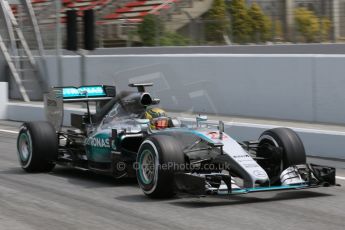 World © Octane Photographic Ltd. Mercedes AMG Petronas F1 W06 Hybrid – Pascal Wehrlein. Wednesday 13th May 2015, F1 In-season testing, Circuit de Barcelona-Catalunya, Spain. Digital Ref: 1269CB7D2382