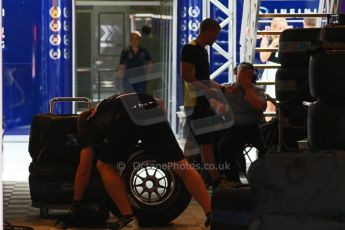 World © Octane Photographic Ltd. Infiniti Red Bull Racing wheel work. Wednesday 13th May 2015, F1 In-season testing, Circuit de Barcelona-Catalunya, Spain. Digital Ref: 1269CB7D2396