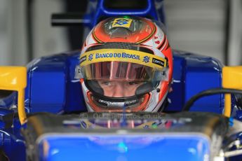 World © Octane Photographic Ltd. Sauber F1 Team C34-Ferrari – Raffaele Marciello. Wednesday 13th May 2015, F1 In-season testing F1 In-season testing Circuit de Barcelona-Catalunya, Spain. Digital Ref: 1269LB1D2205