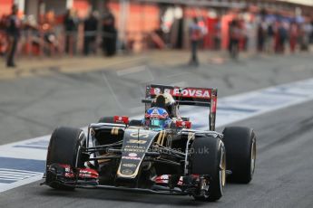 World © Octane Photographic Ltd. Lotus F1 Team E23 Hybrid – Jolyon Palmer. Wednesday 13th May 2015, F1 In-season testing, Circuit de Barcelona-Catalunya, Spain. Digital Ref: 1269LB1D2314