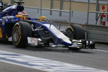 World © Octane Photographic Ltd. Sauber F1 Team C34-Ferrari – Raffaele Marciello. Wednesday 13th May 2015, F1 In-season testing F1 In-season testing Circuit de Barcelona-Catalunya, Spain. Digital Ref: 1269LB1D2412