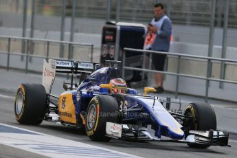 World © Octane Photographic Ltd. Sauber F1 Team C34-Ferrari – Raffaele Marciello. Wednesday 13th May 2015, F1 In-season testing F1 In-season testing Circuit de Barcelona-Catalunya, Spain. Digital Ref: 1269LB1D2595