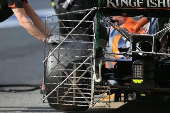 World © Octane Photographic Ltd. Sahara Force India VJM08 – Esteban Ocon. Wednesday 13th May 2015, F1 In-season testing, Circuit de Barcelona-Catalunya, Spain. Digital Ref: 1269LB1D2652