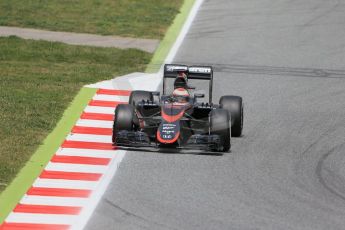 World © Octane Photographic Ltd. McLaren Honda MP4/30 – Jenson Button. Wednesday 13th May 2015, F1 In-season testing, Circuit de Barcelona-Catalunya, Spain. Digital Ref: 1269LB1D2887