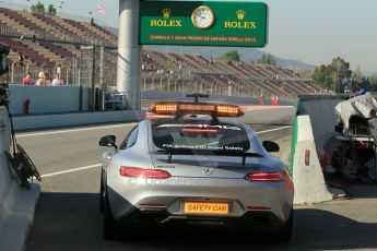 World © Octane Photographic Ltd. Formula 1 Safety Car. Friday 8th May 2015, F1 Spanish GP Practice 1, Circuit de Barcelona-Catalunya, Spain. Digital Ref: 1249CB1L6040