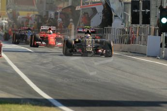 World © Octane Photographic Ltd. Lotus F1 Team E23 Hybrid – Pastor Maldonado. Friday 8th May 2015, F1 Spanish GP Practice 1, Circuit de Barcelona-Catalunya, Spain. Digital Ref: 1249CB1L6065