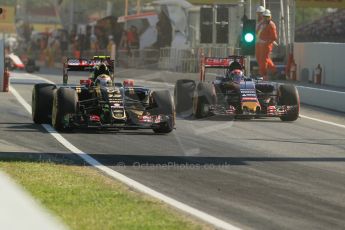 World © Octane Photographic Ltd. Lotus F1 Team E23 Hybrid – Pastor Maldonado. Friday 8th May 2015, F1 Spanish GP Practice 1, Circuit de Barcelona-Catalunya, Spain. Digital Ref: 1249CB1L6084