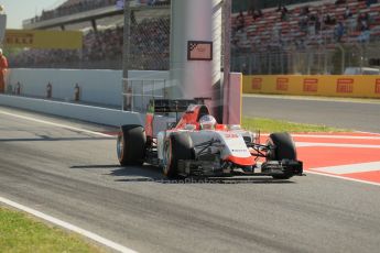 World © Octane Photographic Ltd. Manor Marussia F1 Team – William Stevens. Friday 8th May 2015, F1 Spanish GP Practice 1, Circuit de Barcelona-Catalunya, Spain. Digital Ref: 1249CB1L6090