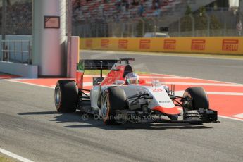 World © Octane Photographic Ltd. Manor Marussia F1 Team – William Stevens. Friday 8th May 2015, F1 Spanish GP Practice 1, Circuit de Barcelona-Catalunya, Spain. Digital Ref: 1249CB1L6092