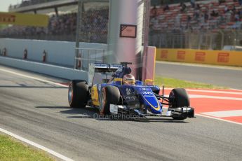 World © Octane Photographic Ltd. Sauber F1 Team Reserve Driver– Raffaele Marciello. Friday 8th May 2015, F1 Spanish GP Practice 1 Circuit de Barcelona-Catalunya, Spain. Digital Ref: 1249CB1L6112