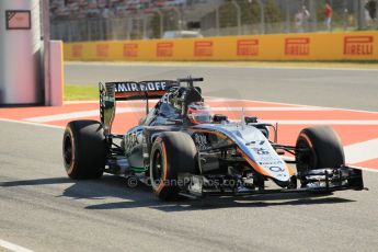 World © Octane Photographic Ltd. Sahara Force India VJM08 – Nico Hulkenberg. Friday 8th May 2015, F1 Spanish GP Practice 1, Circuit de Barcelona-Catalunya, Spain. Digital Ref: 1249CB1L6125