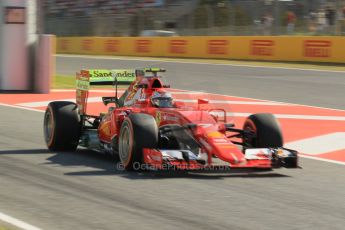 World © Octane Photographic Ltd. Scuderia Ferrari SF15-T– Kimi Raikkonen. Friday 8th May 2015, F1 Spanish GP Practice 1, Circuit de Barcelona-Catalunya, Spain. Digital Ref: 1249CB1L6143