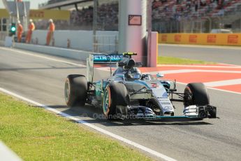 World © Octane Photographic Ltd. Mercedes AMG Petronas F1 W06 Hybrid – Nico Rosberg. Friday 8th May 2015, F1 Spanish GP Practice 1, Circuit de Barcelona-Catalunya, Spain. Digital Ref: 1249CB1L6190