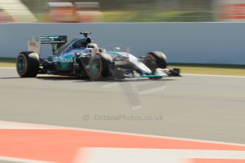 World © Octane Photographic Ltd. Mercedes AMG Petronas F1 W06 Hybrid – Lewis Hamilton. Friday 8th May 2015, F1 Spanish GP Practice 1, Circuit de Barcelona-Catalunya, Spain. Digital Ref: 1249CB1L6235