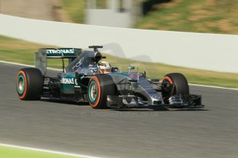 World © Octane Photographic Ltd. Mercedes AMG Petronas F1 W06 Hybrid – Lewis Hamilton. Friday 8th May 2015, F1 Spanish GP Practice 1, Circuit de Barcelona-Catalunya, Spain. Digital Ref: 1249CB1L6254