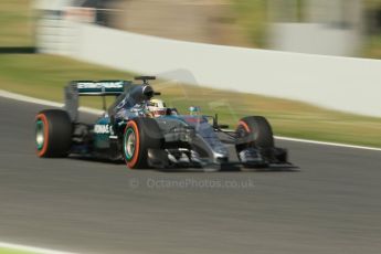 World © Octane Photographic Ltd. Mercedes AMG Petronas F1 W06 Hybrid – Lewis Hamilton. Friday 8th May 2015, F1 Spanish GP Practice 1, Circuit de Barcelona-Catalunya, Spain. Digital Ref: 1249CB1L6285