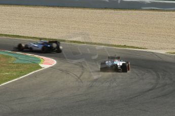 World © Octane Photographic Ltd. Williams Martini Racing FW37 – Susie Wolff and Felipe Massa. . Friday 8th May 2015, F1 Spanish GP Practice 1, Circuit de Barcelona-Catalunya, Spain. Digital Ref: 1249CB1L6371