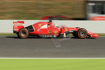 World © Octane Photographic Ltd. Scuderia Ferrari SF15-T– Sebastian Vettel. Friday 8th May 2015, F1 Spanish GP Practice 1, Circuit de Barcelona-Catalunya, Spain. Digital Ref: 1249CB1L6400