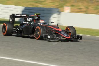 World © Octane Photographic Ltd. McLaren Honda MP4/30 - Jenson Button. Friday 8th May 2015, F1 Spanish GP Practice 1, Circuit de Barcelona-Catalunya, Spain. Digital Ref: 1249CB1L6420