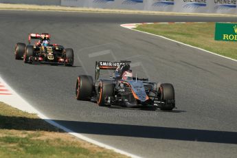 World © Octane Photographic Ltd. Sahara Force India VJM08 – Nico Hulkenberg. Friday 8th May 2015, F1 Spanish GP Practice 1, Circuit de Barcelona-Catalunya, Spain. Digital Ref: 1249CB1L6433