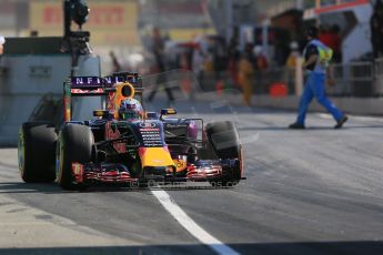 World © Octane Photographic Ltd. Infiniti Red Bull Racing RB11 – Daniel Ricciardo. Friday 8th May 2015, F1 Spanish GP Practice 1, Circuit de Barcelona-Catalunya, Spain. Digital Ref: 1249CB5D0533