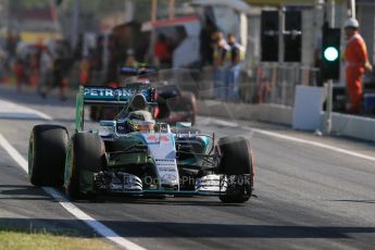 World © Octane Photographic Ltd. Mercedes AMG Petronas F1 W06 Hybrid – Lewis Hamilton. Friday 8th May 2015, F1 Spanish GP Practice 1, Circuit de Barcelona-Catalunya, Spain. Digital Ref: 1249CB5D0562