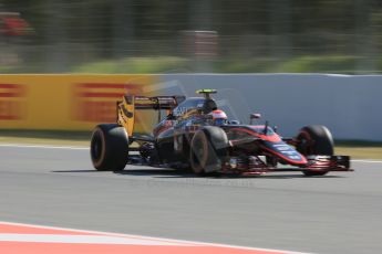 World © Octane Photographic Ltd. McLaren Honda MP4/30 - Jenson Button. Friday 8th May 2015, F1 Spanish GP Practice 1, Circuit de Barcelona-Catalunya, Spain. Digital Ref: 1249CB5D0565