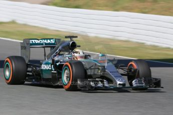 World © Octane Photographic Ltd. Mercedes AMG Petronas F1 W06 Hybrid – Lewis Hamilton. Friday 8th May 2015, F1 Spanish GP Practice 1, Circuit de Barcelona-Catalunya, Spain. Digital Ref: 1249CB5D0660