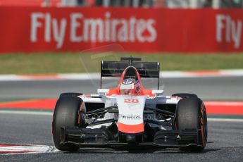 World © Octane Photographic Ltd. Manor Marussia F1 Team – William Stevens. Friday 8th May 2015, F1 Spanish GP Practice 1, Circuit de Barcelona-Catalunya, Spain. Digital Ref: 1249LB1D5969