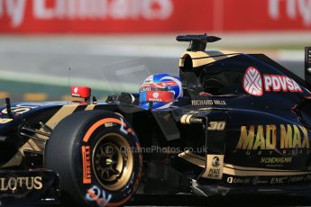 World © Octane Photographic Ltd. Lotus F1 Team Reserve Driver – Jolyon Palmer. Friday 8th May 2015, F1 Spanish GP Practice 1, Circuit de Barcelona-Catalunya, Spain. Digital Ref: 1249LB1D6004