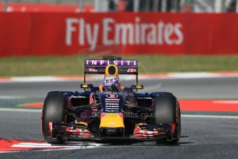 World © Octane Photographic Ltd. Infiniti Red Bull Racing RB11 – Daniel Ricciardo. Friday 8th May 2015, F1 Spanish GP Practice 1, Circuit de Barcelona-Catalunya, Spain. Digital Ref: 1249LB1D6049