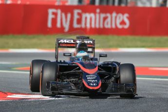 World © Octane Photographic Ltd. McLaren Honda MP4/30 – Fernando Alonso. Friday 8th May 2015, F1 Spanish GP Practice 1, Circuit de Barcelona-Catalunya, Spain. Digital Ref: 1249LB1D6145